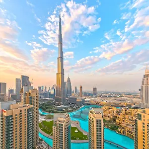 شقة Signature Burj Khalifa View, دبي